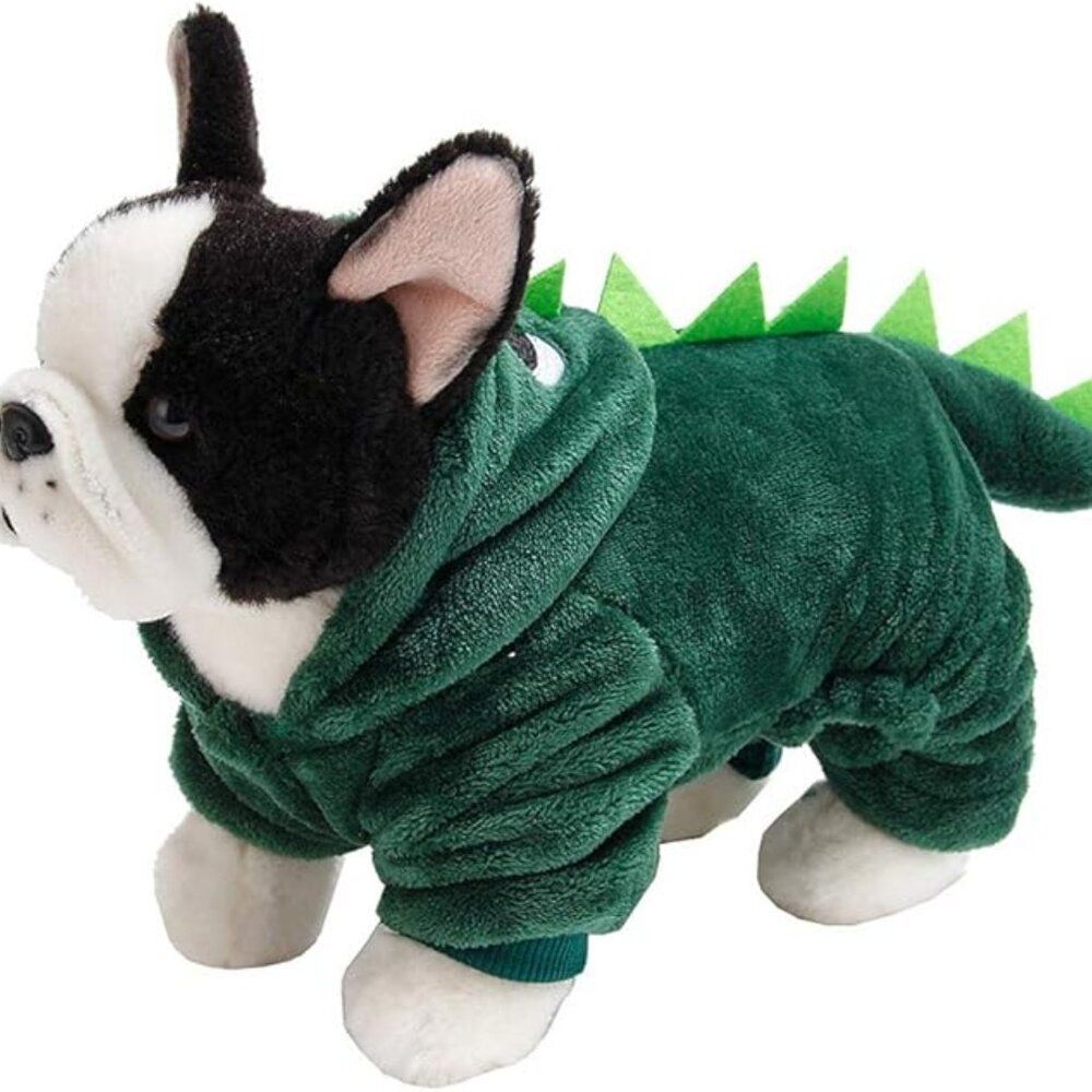NWT Pet Dog/Puppy Cute Dinosaur Cosplay Costume Hoodie Jumpsuit Onesie Halloween